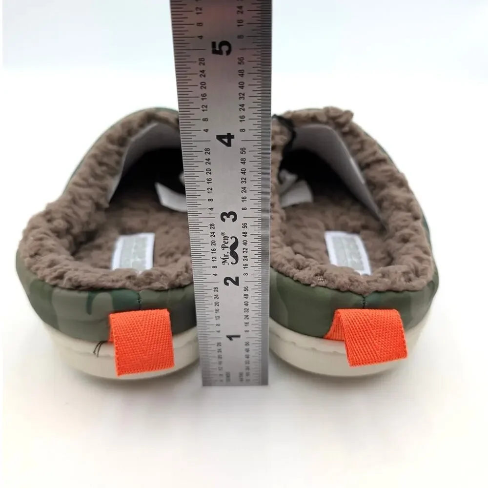 Nordstrom Rack Slip On Camouflage House Slippers Kids' Olive Size US11-12